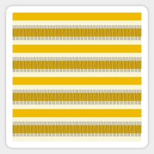 Yellow and black lines Sticker